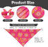 Agroon 1PCS, Dog Birthday Bandana Girl Pink Small Durable Triangle Reversible Scarf Bibs Handkerchief for Puppy Pet