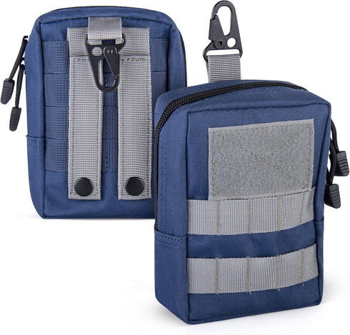 Golf Balls Bag, Molle Golf Tees Holder Pouch for Golf Rangefinder Storage, Zipper Golf Accessories Bag