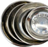 kathson Stainless Steel Cat Bowl, 4 pcs Shallow & Wide Dishes for Cats & Dogs, Fits Elevated Stands (10.22 Inch Dia.)