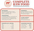 14oz King Lou Pets - Human Grade Raw Food for Dogs and Cats - Complete Meal for Pets - Freeze Dried Beef Recipe