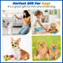 12 Hungdao Pcs Squeaky Dog Toys Latex Rubber Squeaky Ball Smile Face Emoticon Dog Toys Chewing Interactive Ball Bulk