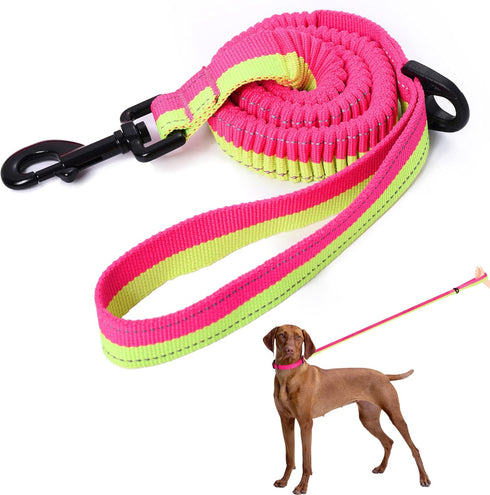 Mile High Life Bungee Dog Leash, Gentle Pull Training Lead, Soft Comfort Texture, 3-5 Feet for Dogs/Cats