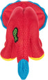 Durable Red Dino Frills Squeaky Dog Toy - Small Size