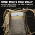 Tru Salute 45L Military Tactical Backpack, Large Army 3 Day Assault Pack Molle Bugout Bag (Tan)