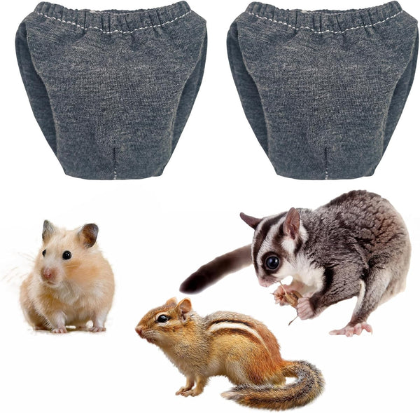 LYML.E1 2PCS Small Pet Diapers,Guinea Pig Diapers,Reusable Squirrel Diapers,Washable,Specially Designed for SUse on