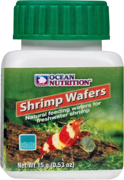 0.53 oz (15 Ocean Nutrition Shrimp Wafers - Sinking Shrimp Food for Freshwater Shrimp Tank (Neocaridina, Caridina