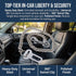 XMHBG 24inch Dog Seat Belt for Car - Stainless Steel Pet Safety Restraint, Vehicle Travel Harness & Crash-Proof Tether