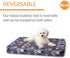 K&H Pet Products Indoor/Outdoor Superior Orthopedic Dog Bed, Gray/Paw, Small 27 X 36 X 4 Inches