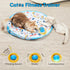 28" Brylex Interactive Cat Toys, Motion-Activated Rolling Ball with Play Mat, Automatic Hide-and-Seek Game, Fast & Slow