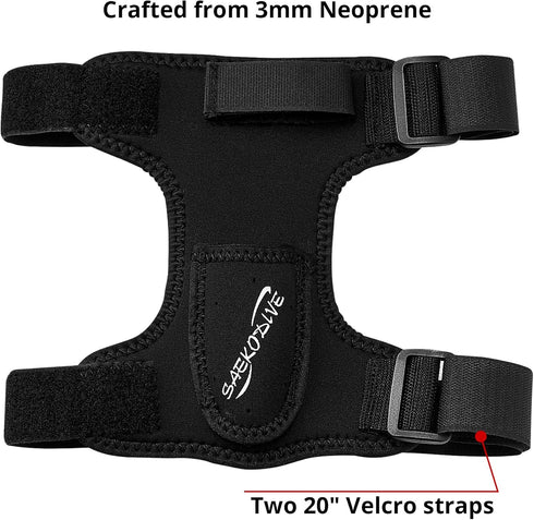 Neoprene Knife Holster with Leg Straps for Scuba Diving Knives