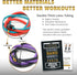Resistance Bands Set for Men and Women, Exercise & Workout Bands for Leg & Bicep Work, Physical Therapy