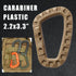 Tactical Gear Clips Plastic Carabiner Keychain Clip D-Rings for Backpack Molle System Bag Key Chain