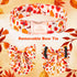 Dog Collar with Bow Tie, Pumpkin and Turkey Pattern, Durable Adjustable Thanksgiving Pet Collar, Available in Small
