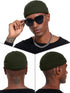 vidsel Thin Wool Fisherman Beanie Hat for Men Women, Fall Winter Short Knit Cuffed Fashion Cap