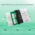 9-Pack Aquarium Filter Cartridge, Compatible with Whisper Power Filters, Medium Replacement Bio-Bag for ReptoFilte