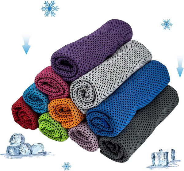 Cooling Towels, Soft Breathable Sweat Ice Towel for Sports, Yoga, Gym, Golf,