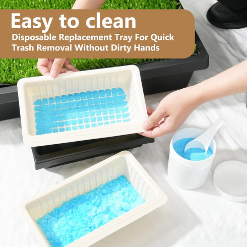 20-Pack Pet Loo Pee-Pod Refills with Sponge Compatible with PetSafe Portable Dog Potty, Dog Litter Box Disposable Potty