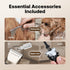 Trimmer HEAPETS Dog Hair Clippers for Grooming Kit and Dog Paw Nail Grinder for Grooming, Low Noise Rechargeable