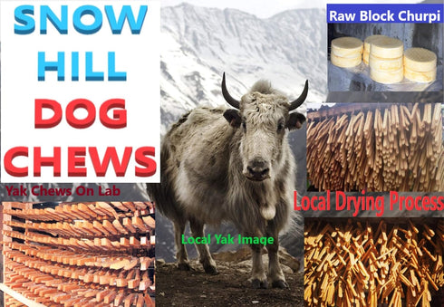 Snow Hill Himalayan Yak Cheese Dog Chews Triple XL Monster 13-14 Oz / 11-13 in Grade A Quality Healthy Yak Cheese Treats