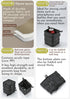 XS Black Camping Moon Storage Box Accessory, Small Gear Organizer BG-1212BK