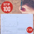 Dog Grooming Cards (100 Pack) 8 X 5 inch Groomer Client Profile Service Record Clip Card for Pet Groomers