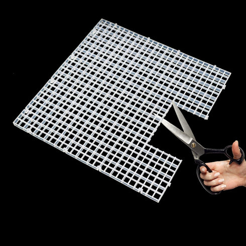 8 8pcs) Aquarium Fish Tank Bottom Isolation Pcs, Plastic Egg Crate Grid Divider Tray Egg (L
