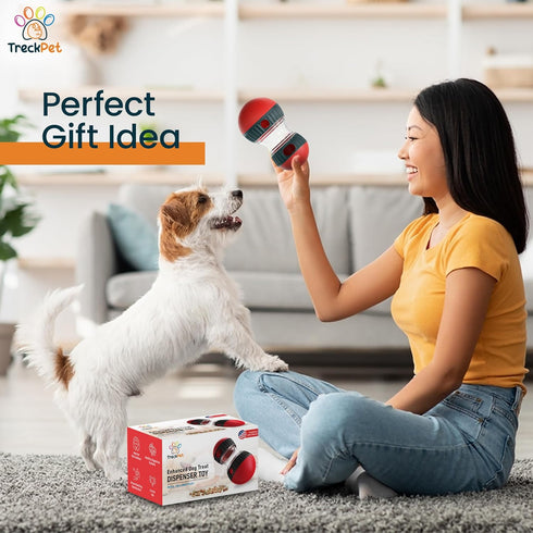 Enhanced Dog Treat Dispenser Toy - Premium Snoop Puzzle Feeder with Adjustable Food Dispenser for Small-Medium and