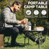 Opliy Portable Folding Camping Table for 1-2 Persons, Lightweight Collapsible Table with Carry Bag for BBQs, Hiking,