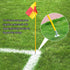 Zosebffej Set 4 Soccer Corner Flags with Storage Bag, of Corner Flags for Soccer Field, Football soccer training
