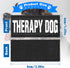 6 Pcs Luminous Service Dog Vest Patches, Removable Reflective Patches for Emotional Support Therapy Dog, 3.5x1.5inch