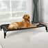 Elevated Dog Bed, Raised Outdoor Bed for Large Dogs, Portable Cooling Pet Cot with Washable Mesh, Skid-Resistant Feet