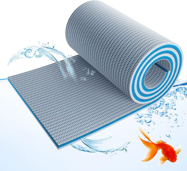Upgraded 8-Layer Aquarium Filter Floss Rolls, 47" x 12" for Freshwater or Saltwater Aquariums