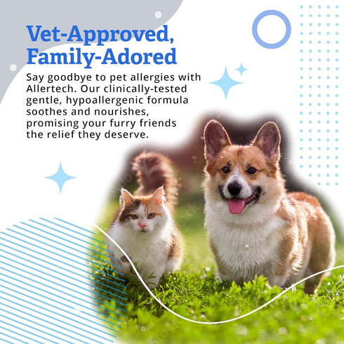 16-oz Allertech Anti-Allergen Pet Shampoo Bottle
