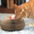Organlada Cat Scratcher Cardboard with Bell-Ball, Foldable Slinky Scratch Pad, 1pcs