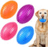 4 Pcs 4.5'' Spiky Squeaker Football Dog Toy for Medium Large Dogs, Spiky Balls for Aggressive Chewers, Fetch Training