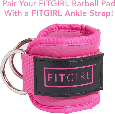 FITGIRL Squat Pad and Hip Thrust Pad for Leg Day, Barbell Pad for Comfortable Squats and Lunges