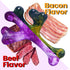 Dog Toys for Aggressive Chewers, 2 Pack Tough Chew Toys, Indestructible Beef Bacon Flavor for Large Dogs