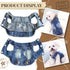 Cool Dog Jean Jacket - Small Puppy Outfits for Frenchie, Denim Coats for Small Medium Dogs (Blue, S - 4-6 lbs)