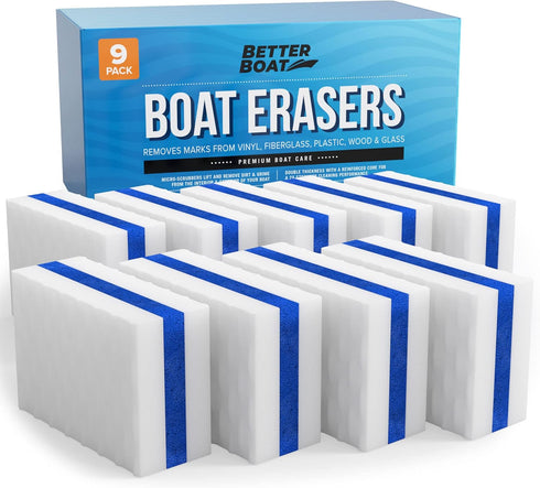 Premium Boat Scuff Erasers, Boating Accessories for Cleaning, Gift for Pontoon, Fishing, Jon Boats