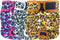 Leekalos Reusable Washable Dog Diapers Female, 3 Pack, Highly Absorbent Size Adjustable Puppy Diapers (Large, Leopard)