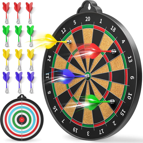 Magnetic Dart Board for Kids Indoor Outdoor Kids Games and Party Games,