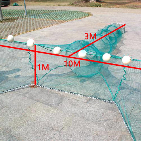 CINGHI LUSSO Crab Trap Shrimp Trap Shrimp Net Fish Trap Lobster Trap Minnow Trap Collapsible Portable Net Crab Net