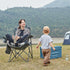 2 Pack EVER ADVANCED Folding Camping Chair with High Back Padded Oversized Portable Lawn Chairs Lightweight Sturdy
