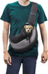 FDJASGY Pet Sling Carrier for Small Dogs Cats, Breathable Mesh Hand Free Backpack with Pouch and Adjustable Strap
