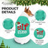 Parisian Pet Dog Tshirt, Embroidered “Elf Size” Dog Shirt, Lightweight Cotton, Machine Washable
