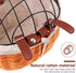 Healifty Rattan Woven Bike Basket for Pets Front Pannier Storage Basket Breathable Cat Dog Carrier Accessory