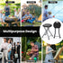 18 inch 440 lb Goplus Folding Stool, Foldable Camping Stool for Adults with Capacity, Portable Plastic Fold up Stool