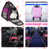 2 Pcs Soft Sided Pet Carrier, Airline Approved for Cats and Small Dogs, Portable Travel Bags (Pink, Purple)