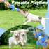 Vitscan Upgraded Goose Indestructible Dog Toys for Aggressive Chewers, Crinkle Squeaky Plush Duck Puppy Toys