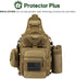 Pack Backpack Protector Plus Tactical Sling Bag Military MOLLE Crossbody Chest Shoulder (Patch Included) | Chest